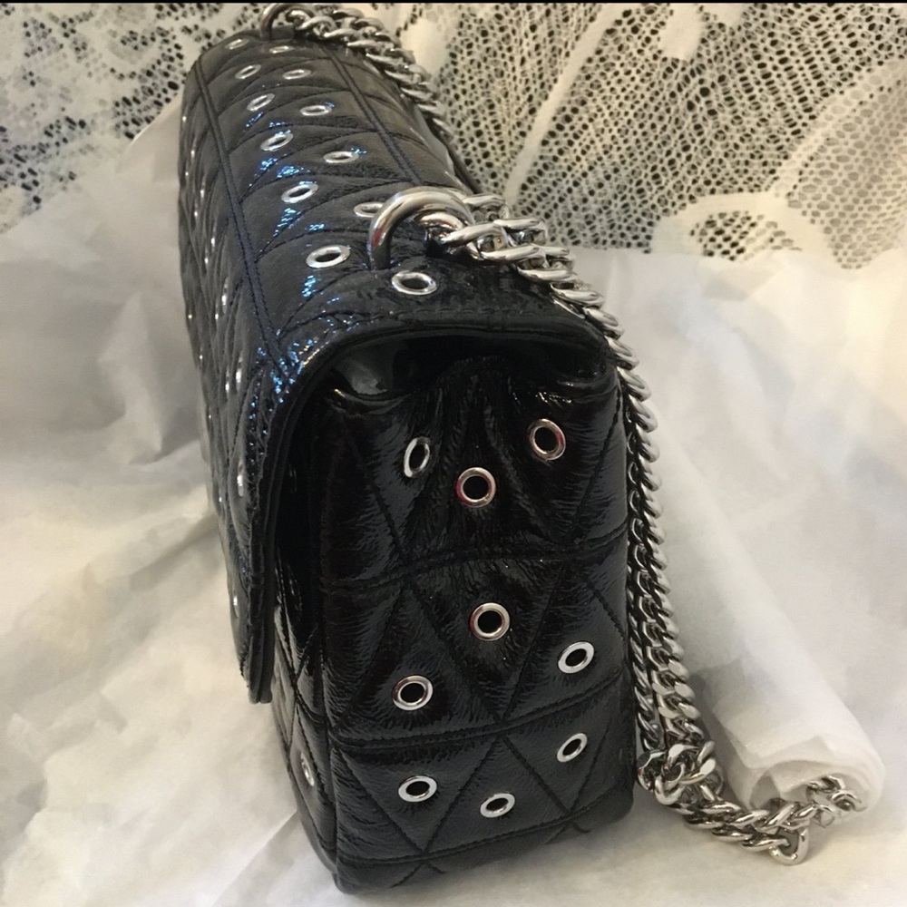 MICHAEL Michael Kors Retail Store Black Studded Crossbody Bag - Picture 8 of 12